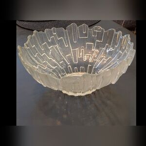 Vintage Ravenhood Flair Glass Bowl - Made In UK In The 1970's